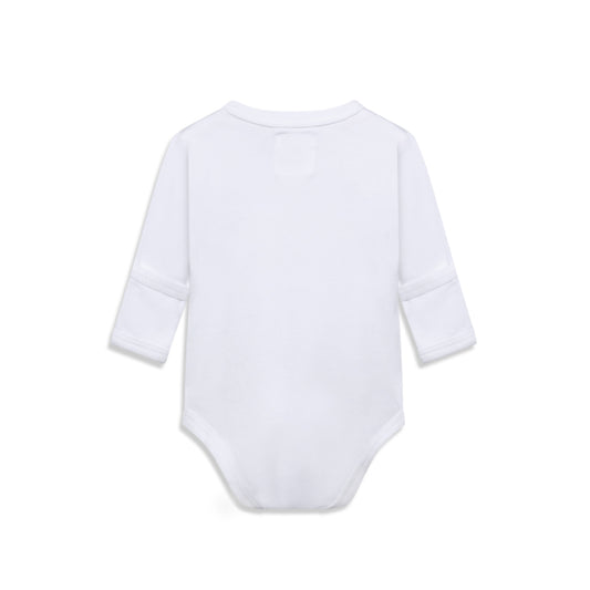 Longsleeve Sidesnap White Bodysuit