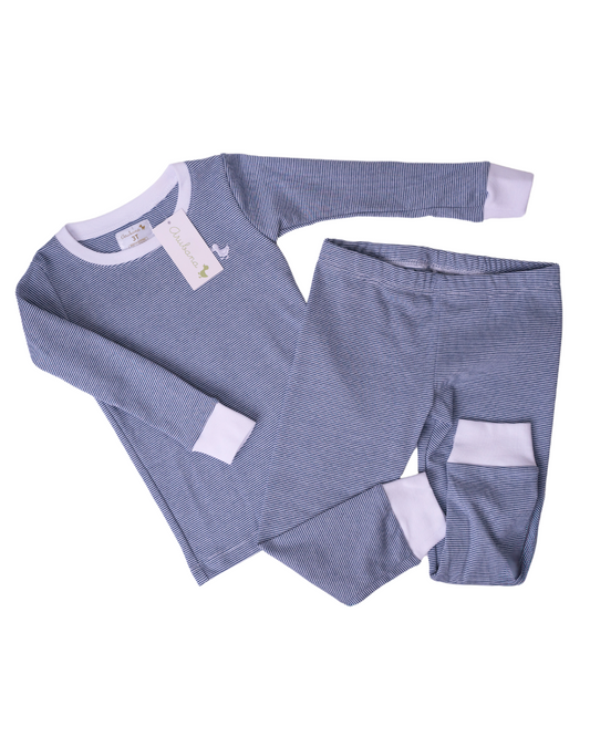 Toddler Pajamas- Striped Blue