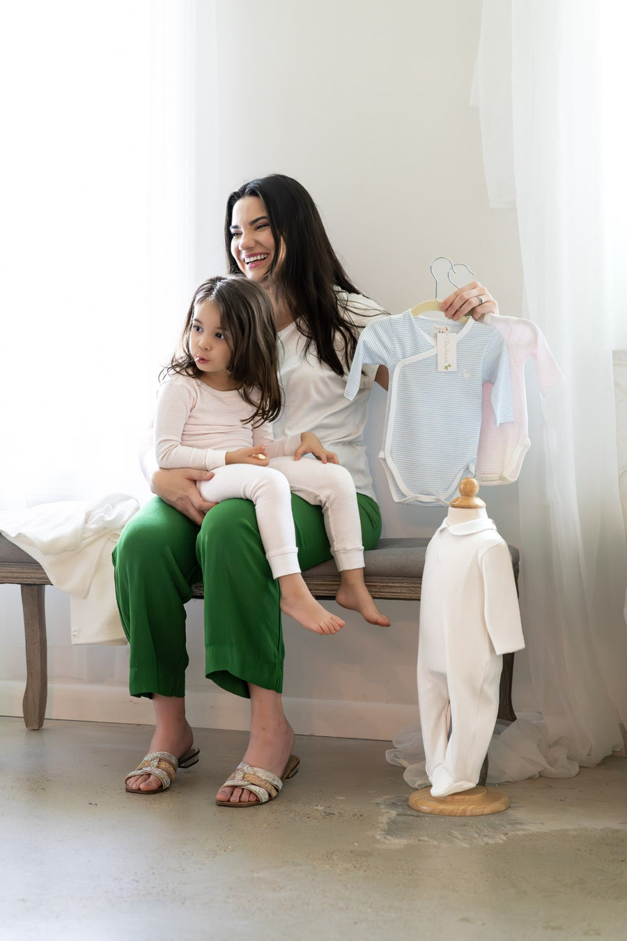 Mom and daughter with Arubana clothing