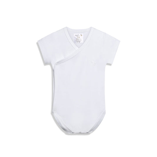 Shortsleeve Sidesnap White Bodysuit