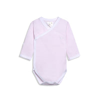 Longsleeve Sidesnap Striped Pink Bodysuit
