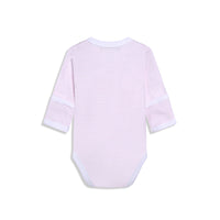 Longsleeve Sidesnap Striped Pink Bodysuit