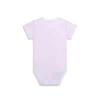 Shortsleeve Sidesnap Striped Pink Bodysuit